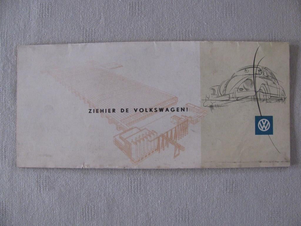 26 Volkswagen Kever folder 1953, Ophalen of Verzenden, Gelezen, Volkswagen