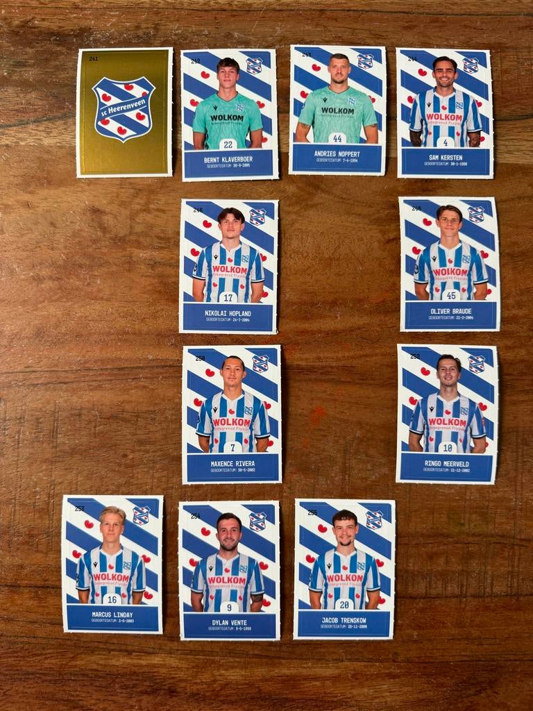 SC Heerenveen voetbalplaatjes, Ophalen of Verzenden, Gebruikt, Overige binnenlandse clubs, Poster, Plaatje of Sticker