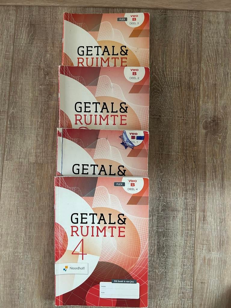 Getal en Ruimte VWO wiskunde B deel 1,2,3, en 4, Boeken, Schoolboeken, Ophalen, Gelezen, VWO, Wiskunde B
