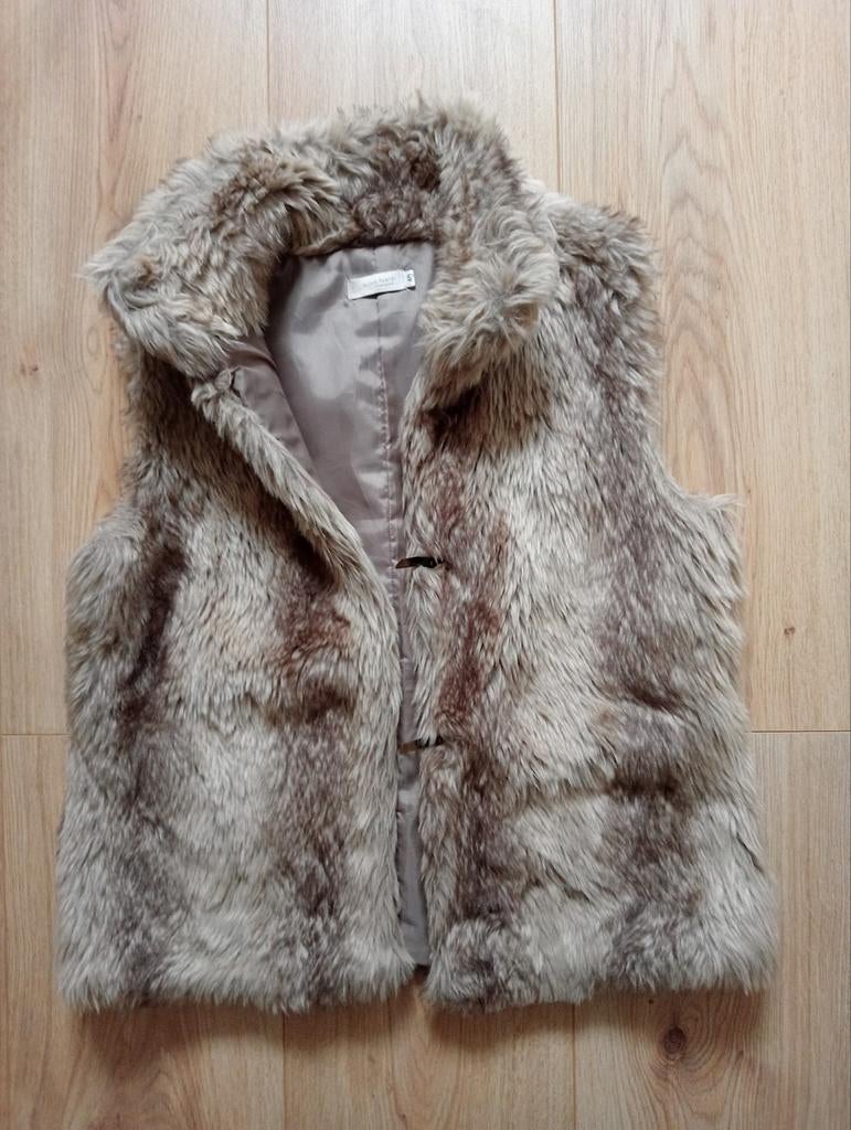 Bon'a Parte faux fur bodywarmer 40, Maat 38/40 (M), Bruin, Ophalen of Verzenden, Zo goed als nieuw
