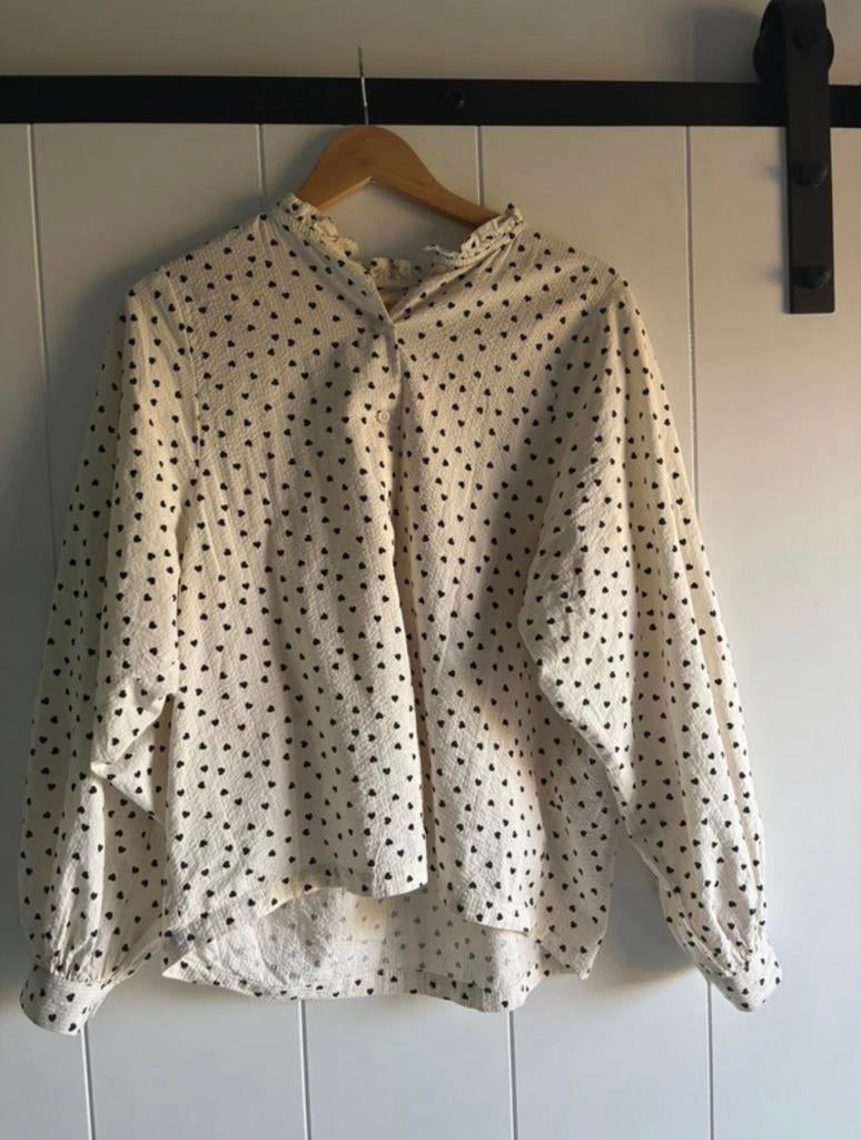 Ichi blouse maat 36, Ophalen of Verzenden, Zo goed als nieuw, Maat 36 (S), Beige