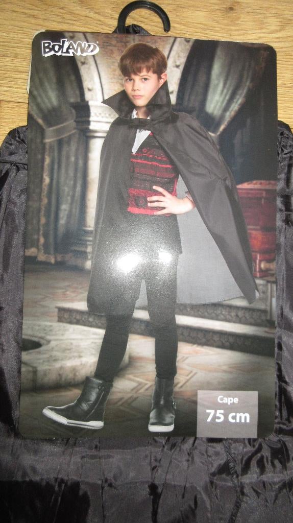 Zwarte cape Harry Potter-Neptunus-Catwoman-Ridder-Zorro, Ophalen of Verzenden, Nieuw, 122 t/m 128, Jongen of Meisje