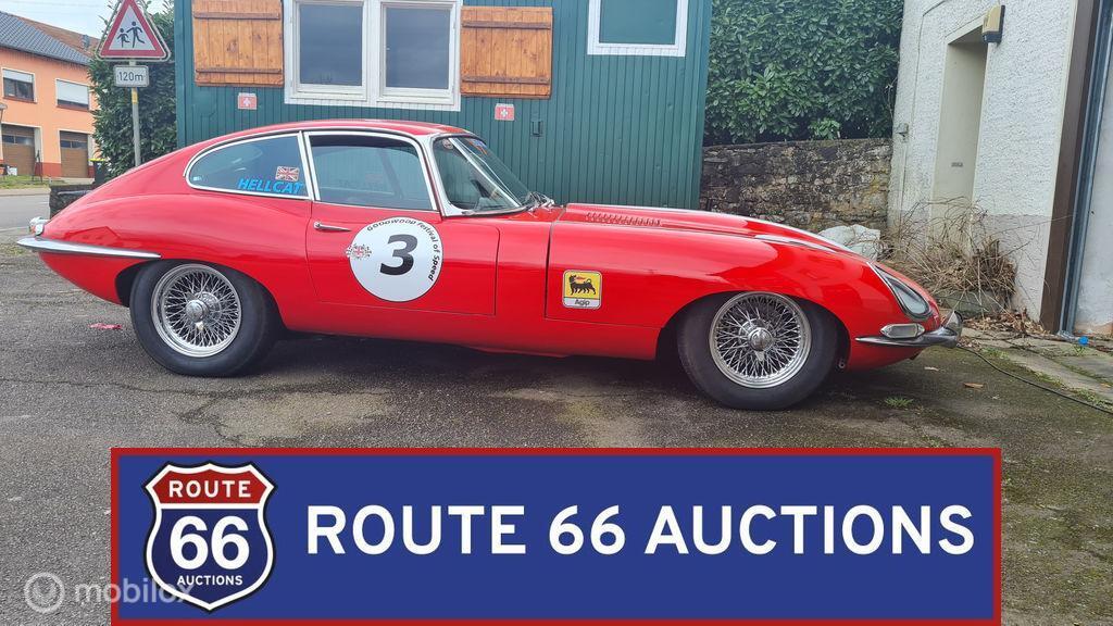 Jaguar E-Type Series 1 Coupe | 1963 | Route 66 Auctions, Auto's, Overige carrosserieën, Zwart, Bedrijf, Handgeschakeld