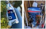 Yamaha 8pk buitenboordmotor met leuke polyester boot!, Watersport en Boten, Ophalen, Gebruikt, 5 tot 10 pk, Buitenboordmotor