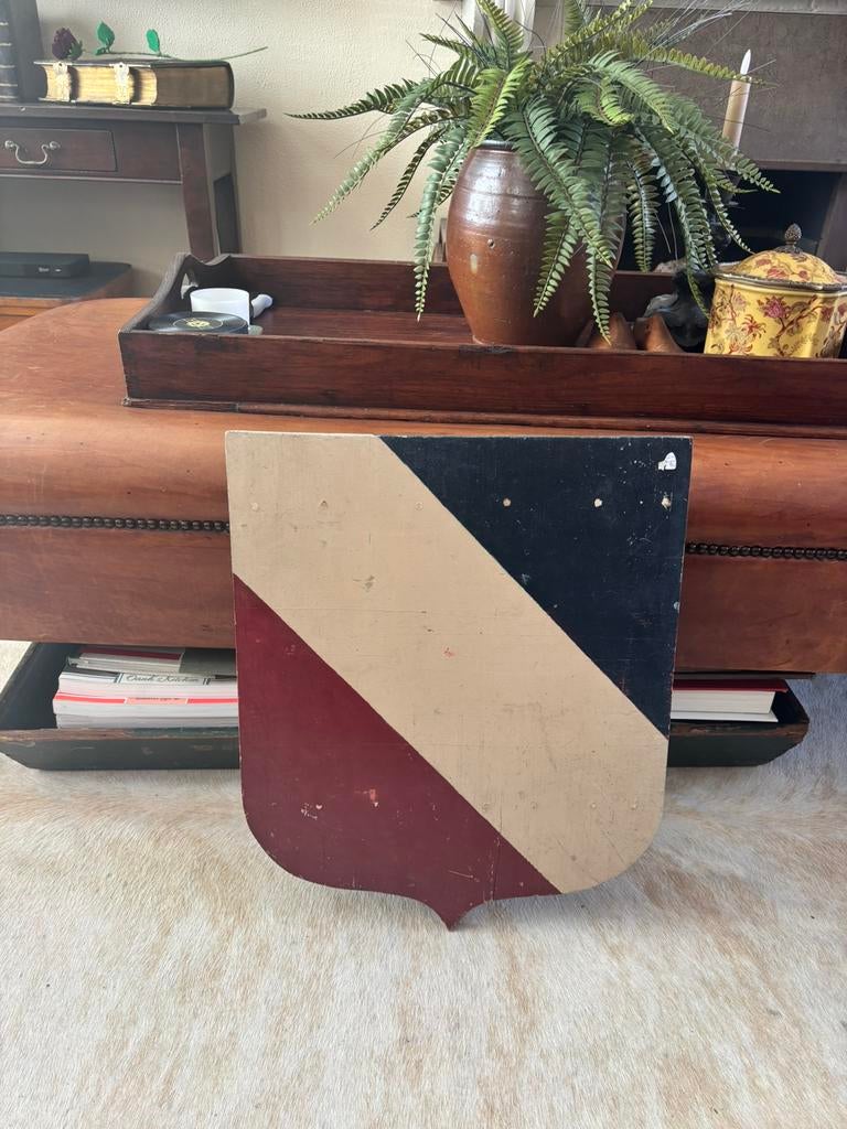 Antieke franse gemeente vlaggenstokhouder, Antiek en Kunst, Verzenden