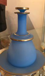 Antieke blauwe opaline karaf met gouden accenten, ca. 1900, Ophalen