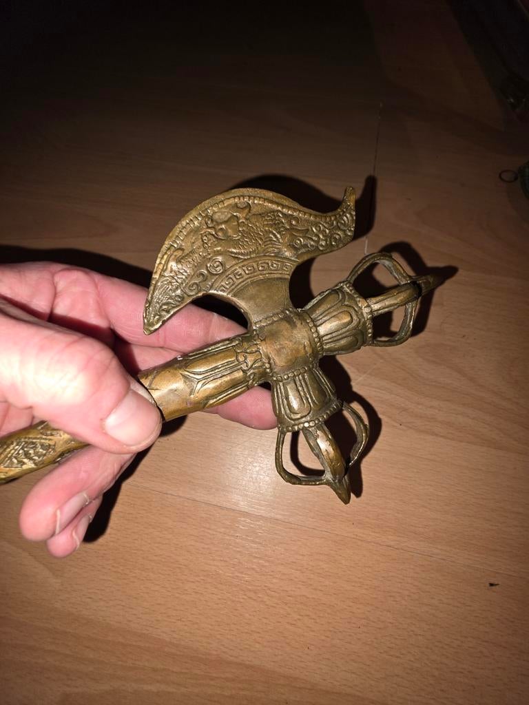 Brons relikwie  antiek, Antiek en Kunst, Ophalen of Verzenden