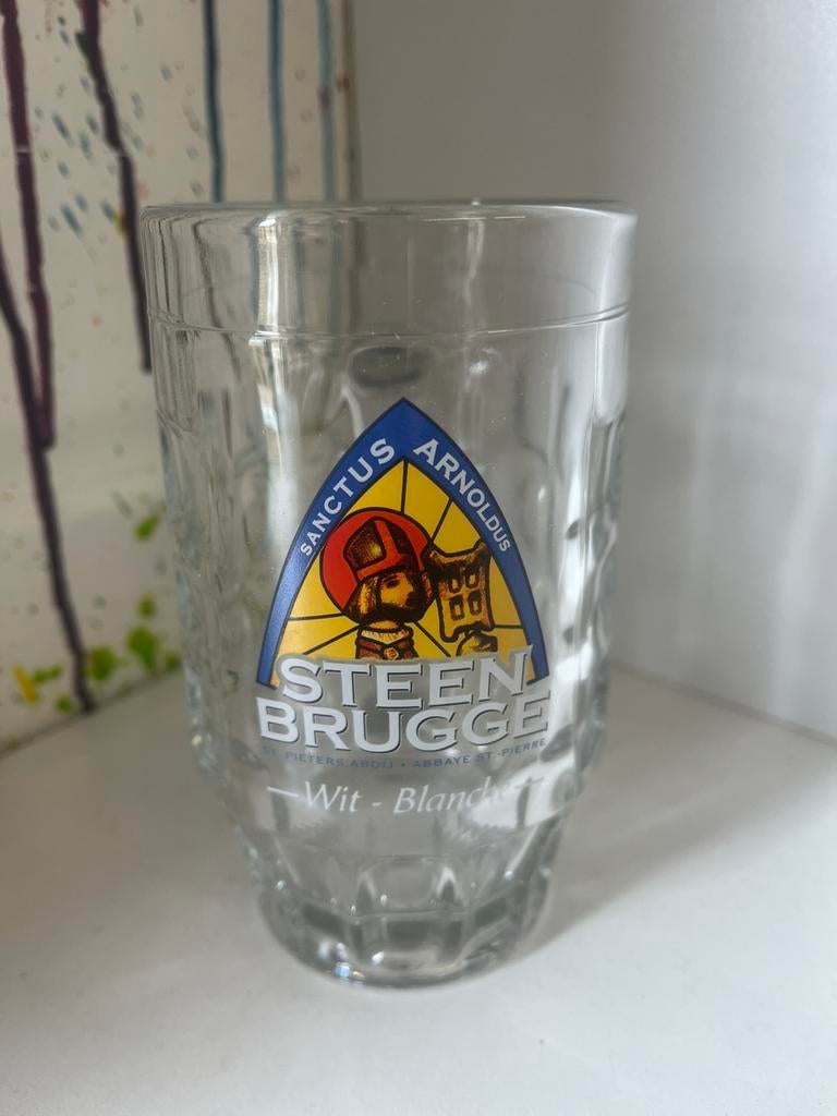 Steenbrugge bierpullen set van 6 glazen, Ophalen of Verzenden, Nieuw, Glas of Glazen, Overige merken
