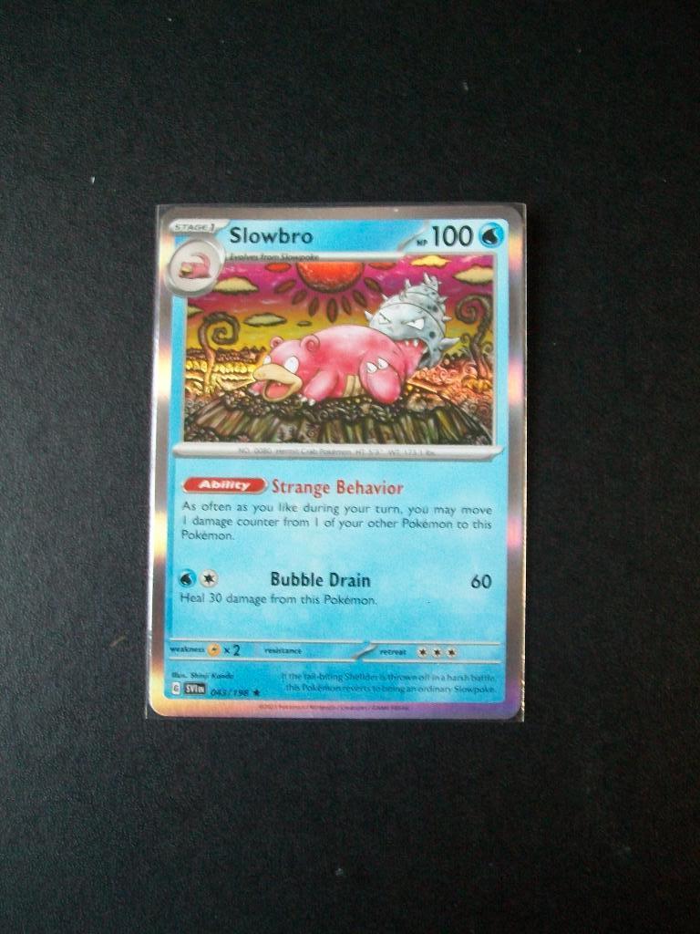 8888. Nieuwe Pokemon Kaart Holo Rare SLOWBRO HP100 (043/198), Verzenden, Nieuw, Losse kaart, Foil