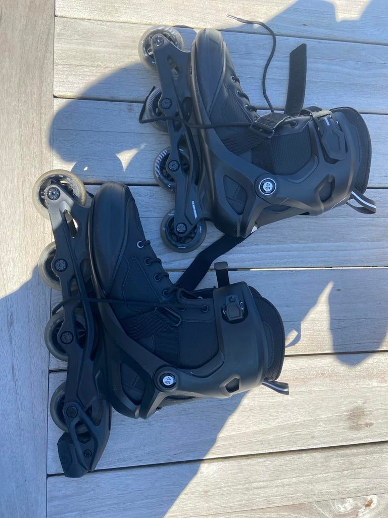 Zwarte Oxelo Inline Skates - Maat 46, Heren, Zo goed als nieuw, Inline skates 4 wielen, Ophalen