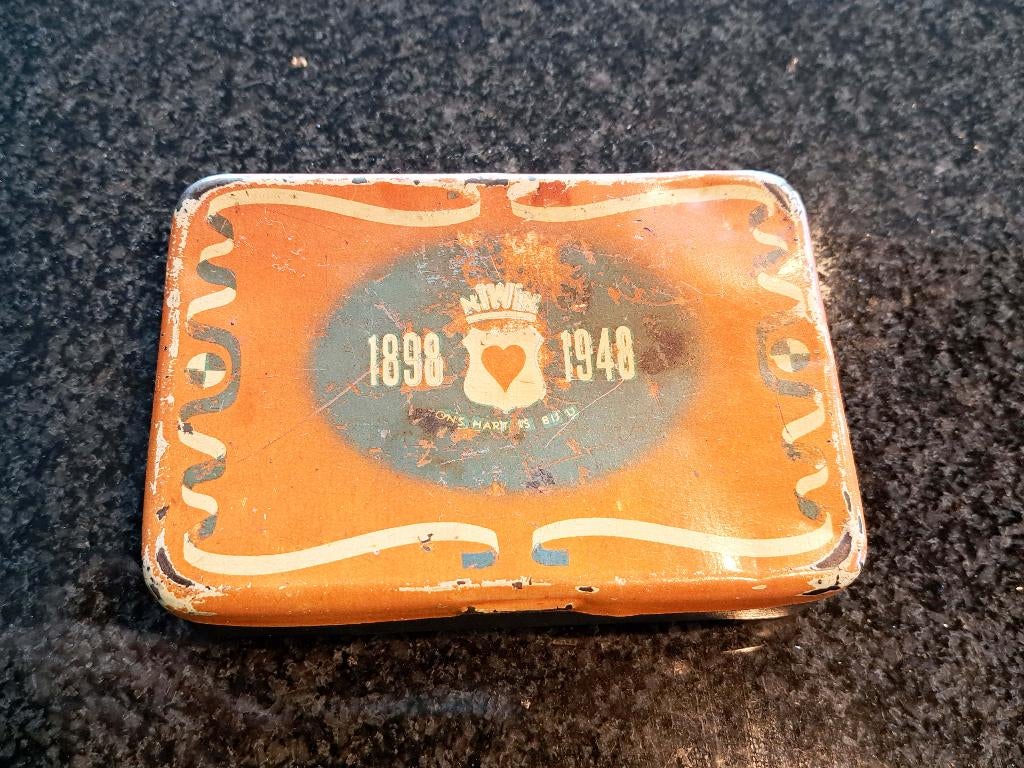 NiWin 1898 - 1948 oud shag blikje  Nederlands Indie, Ophalen of Verzenden, Landmacht, Nederland, Overige typen