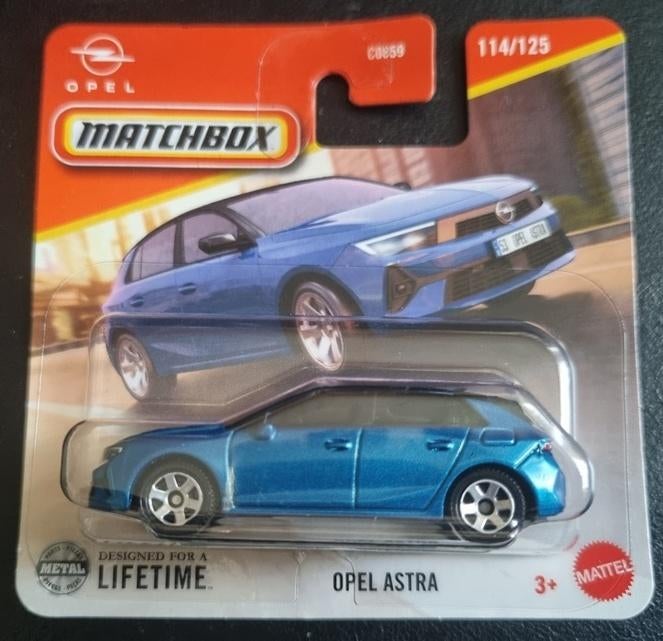 Matchbox Opel Astra in blauw met zwart dak, Ophalen of Verzenden, Nieuw, Auto