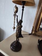 Antiek Bronzen staand  Horloge, Antiek en Kunst, Antiek | Klokken, Ophalen of Verzenden