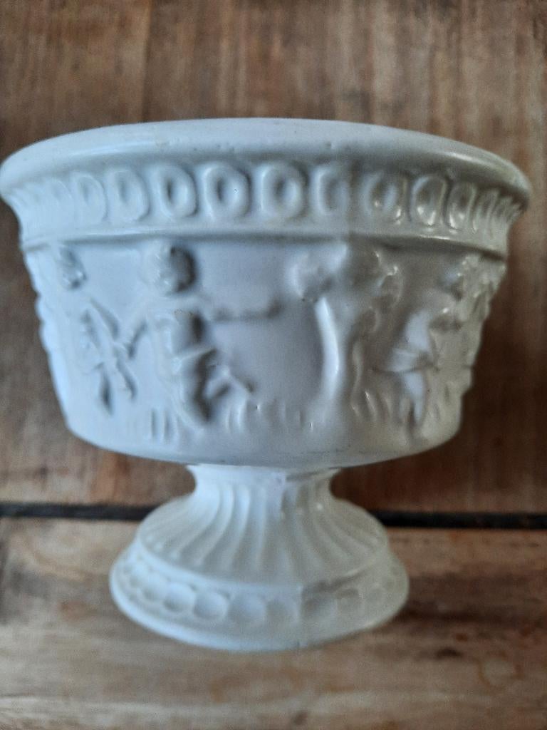 Bloempotje met engelen, putti, Ophalen of Verzenden