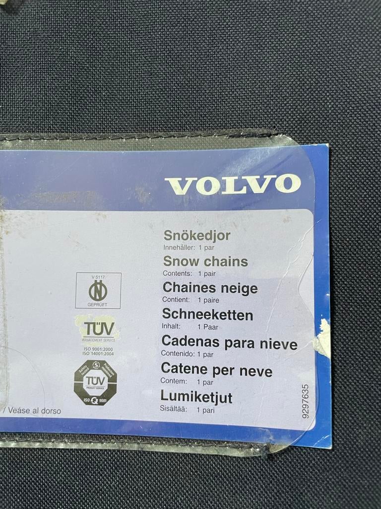 Originele Volvo Sneeuwkettingen - in Tas, Auto diversen, Sneeuwkettingen, Ophalen, Zo goed als nieuw