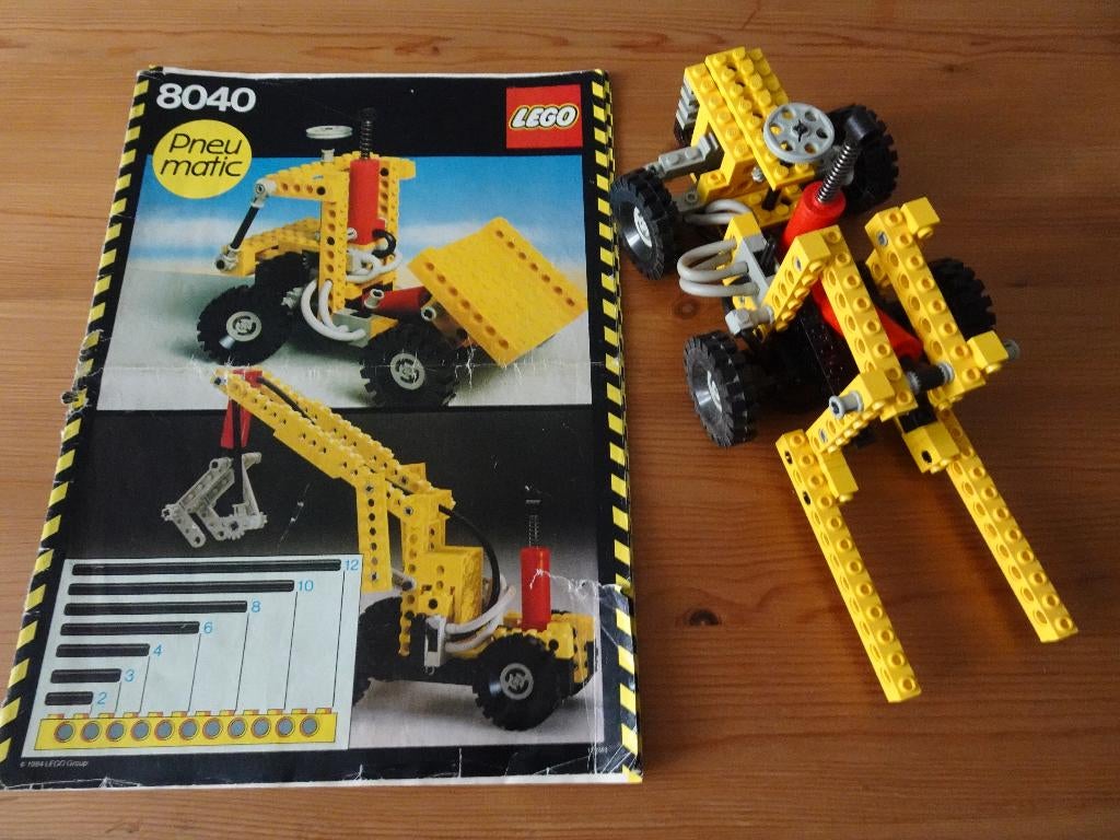 Lego Vintage Technic Pneu Matic 8040, Ophalen of Verzenden, Zo goed als nieuw, Complete set, Lego