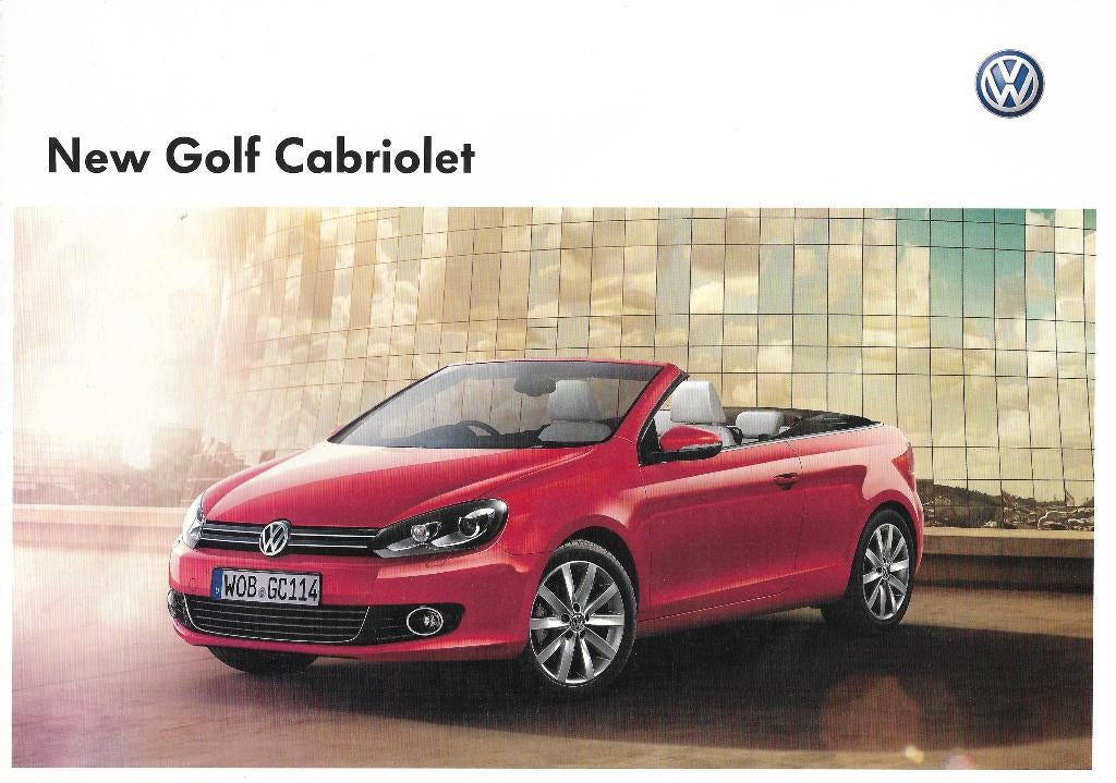 Volkswagen Golf 6 cabrio 2011 folder, Ophalen of Verzenden, Zo goed als nieuw, Volkswagen