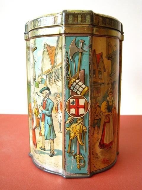 Huntley & Palmers koek blik Engeland 1896, Verzamelen, Blikken, Ophalen of Verzenden, Gebruikt, Overige