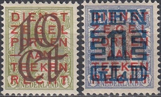 Nederland- NL-1.58- 1923- Opruimgsuitgifte- NVPH-132-133- O, Postzegels en Munten, Postzegels | Nederland, Verzenden, T/m 1940