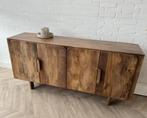 Magazijn Leegverkoop Dressoir retro mangohout 170 cm ACTIE, Nieuw, Ophalen of Verzenden, Info@wkhome.nl, Argonweg 20 Amersfoort