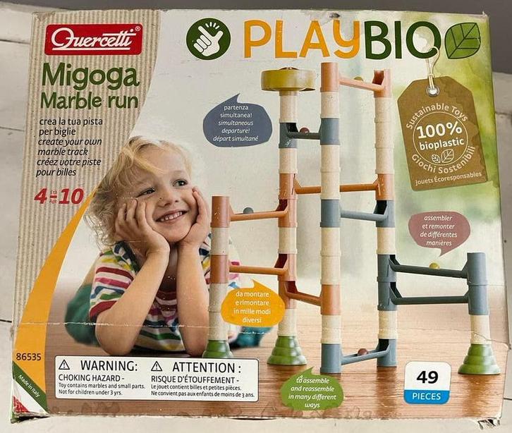 Knikkerbaan Quercetti Playbio Migoga Marble Run - compleet, Kinderen en Baby's, Speelgoed | Overig, Gebruikt, Jongen of Meisje