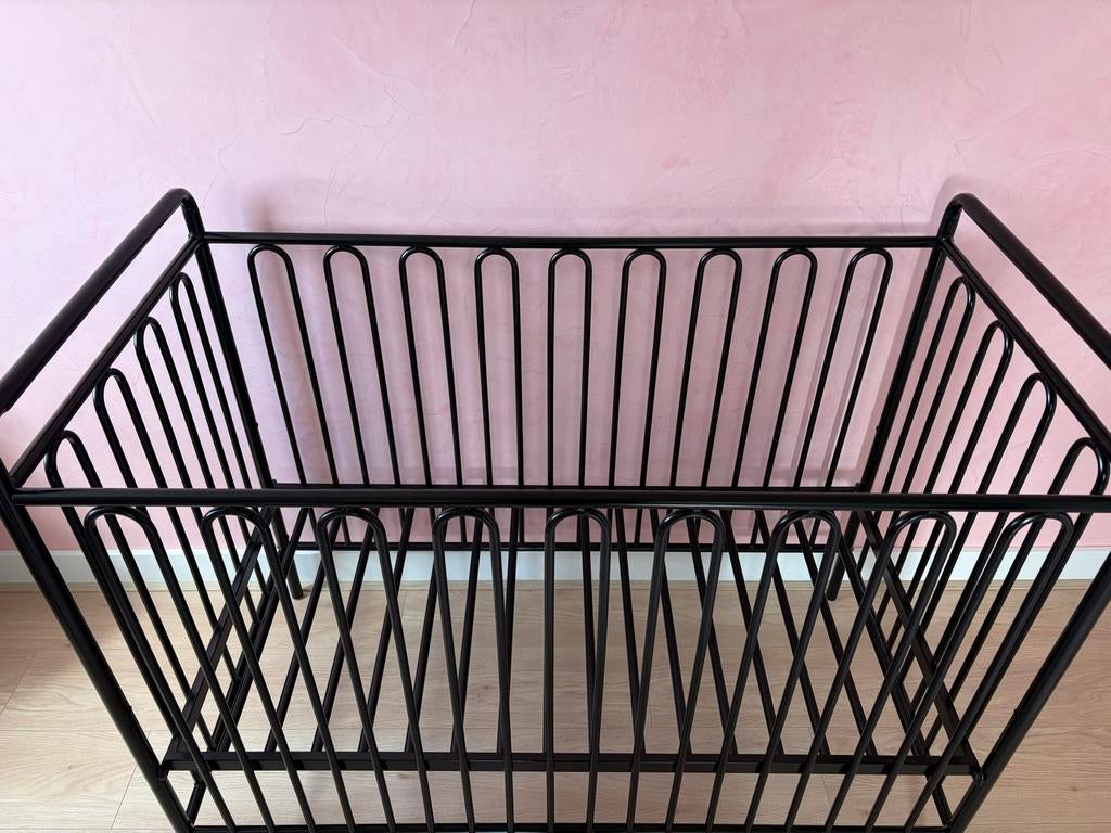 Ledikant Colorfull Home Metaal Royal 60x120 Zwart, Ophalen, Zo goed als nieuw, Ledikant