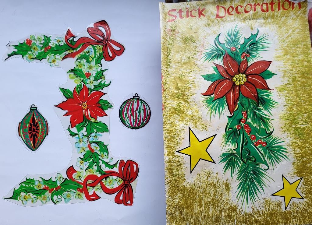 retro vintage kerst versieringen en nog Kandelaars Kaarsen, Diversen, Kerst, Ophalen of Verzenden