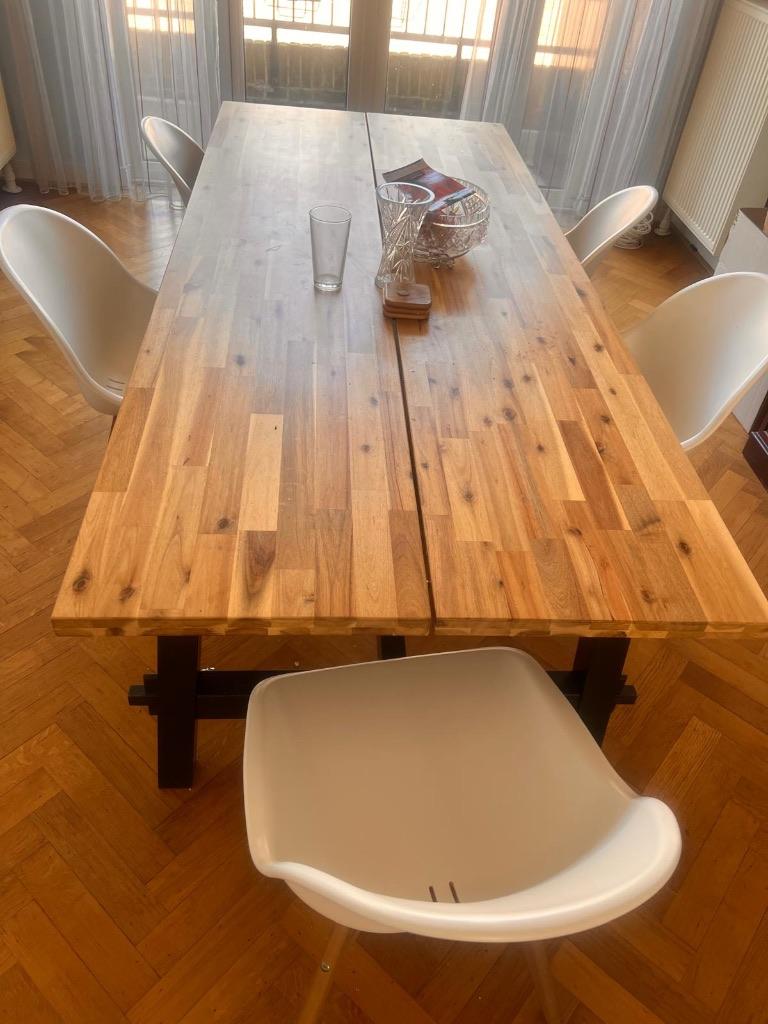 Dining Table + Chairs, Ophalen, 50 tot 100 cm, Zo goed als nieuw, Rechthoekig