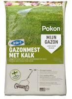 Pokon gazonmest met kalk 16,8 kg voor 250 m², Tuin en Terras, Ophalen of Verzenden, Kunstmest