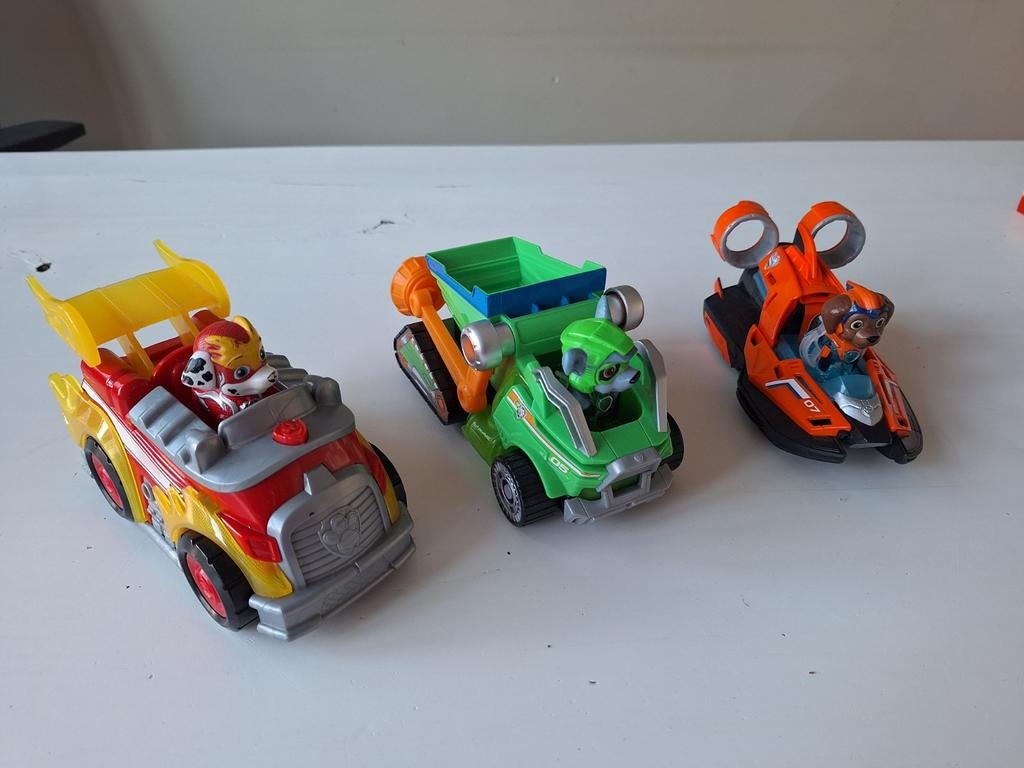 PAW Patrol Mighty pups Marshall Rocky Zuma, Ophalen of Verzenden, Gebruikt