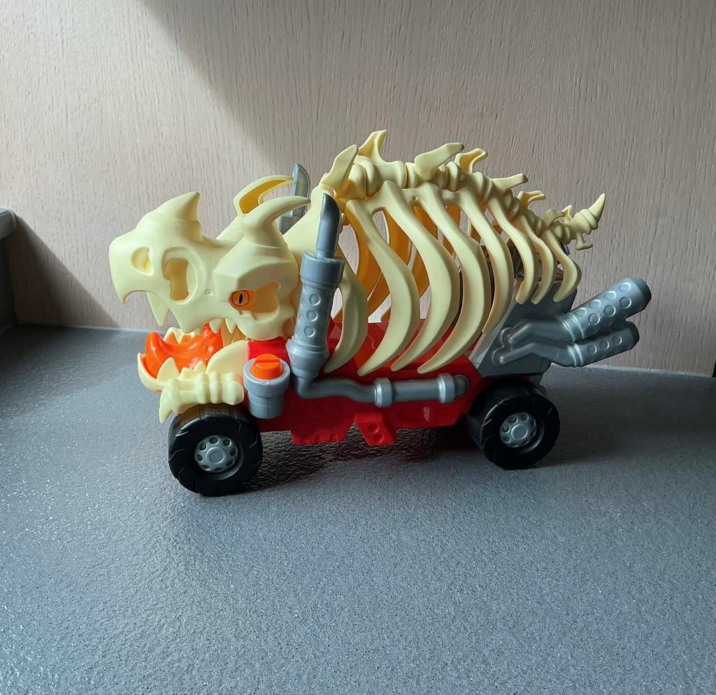 Dino auto uitklapbaar en met licht en geluid, Ophalen of Verzenden, Zo goed als nieuw, Auto
