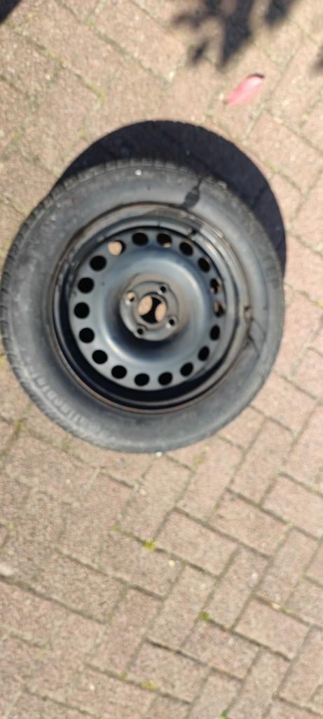 Autovelg met Continental band, Ophalen of Verzenden, Gebruikt