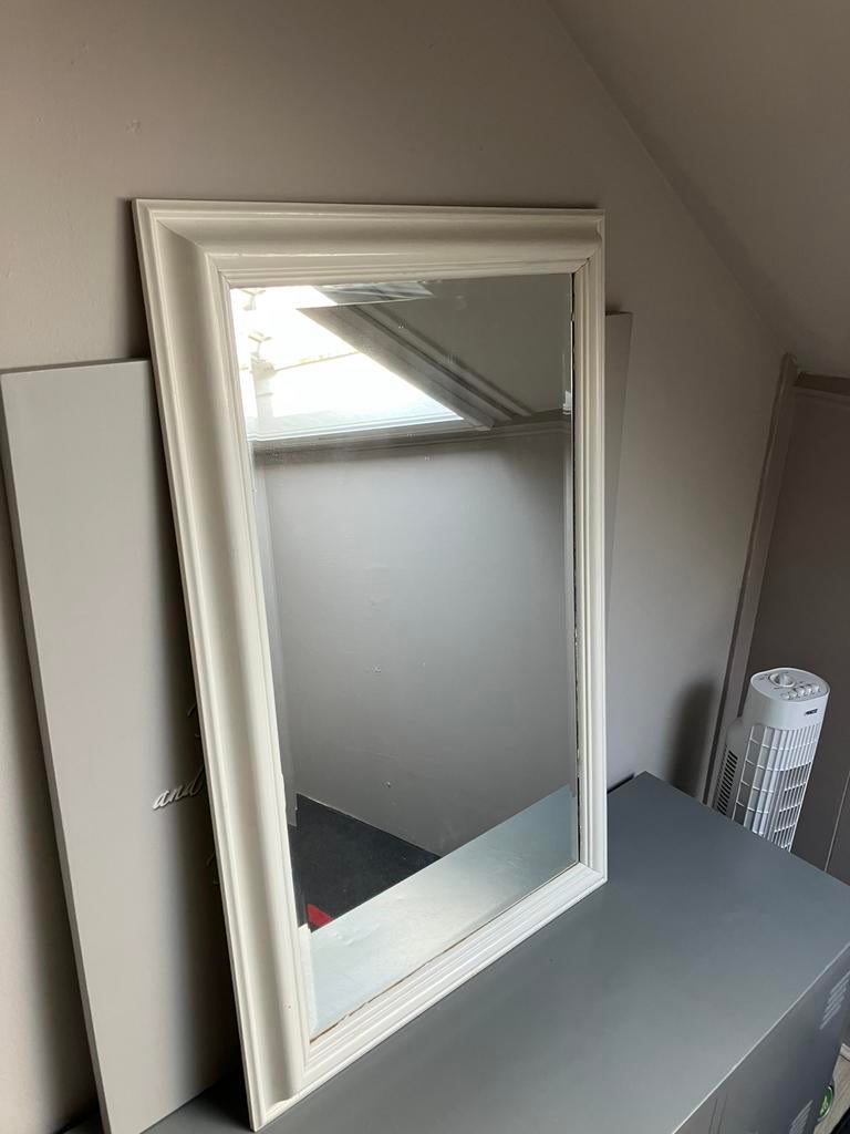 spiegel, Huis en Inrichting, Woonaccessoires | Spiegels, Ophalen, Gebruikt, Minder dan 100 cm, Rechthoekig