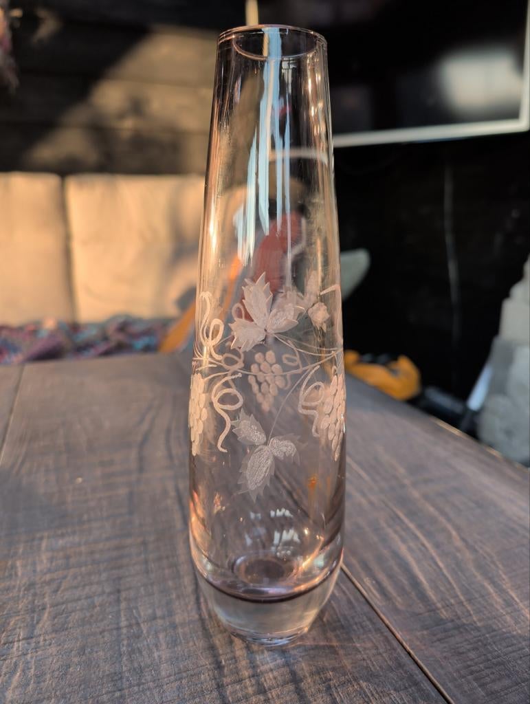 G. Lindkvist glas Scandinavisch midcentury, Antiek en Kunst, Antiek | Vazen, Ophalen of Verzenden