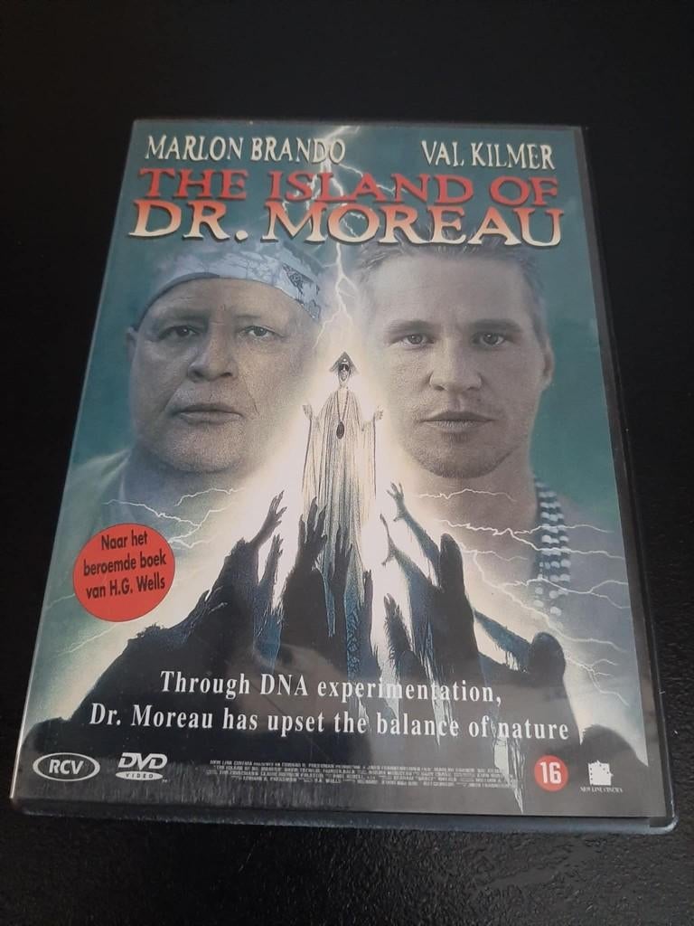 The island of Dr. Moreau, Val Kilmer, Marlon Brando!, Vanaf 16 jaar, Ophalen of Verzenden, Gebruikt, Science Fiction