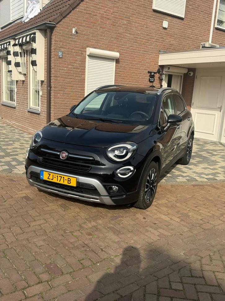 Fiat 500X 1.3 GSE 150pk 2019 Zwart, Auto's, Fiat, Particulier, 500X, Adaptive Cruise Control, Airbags, Airconditioning, Alarm
