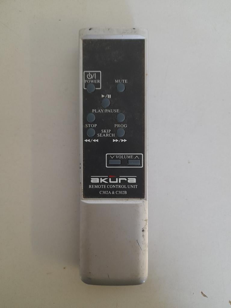 Akura remote control unit C302A & C302B, Ophalen of Verzenden, Gebruikt, Origineel, Mediaspeler
