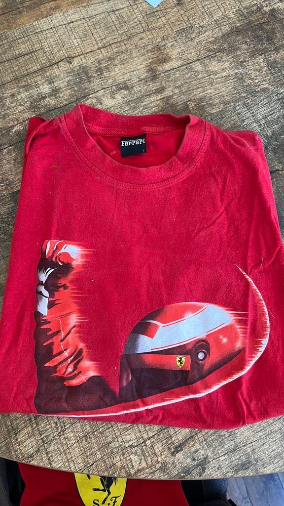 Formule 1 ferrari T-shirt maat L, Ophalen of Verzenden, Zo goed als nieuw, Rood
