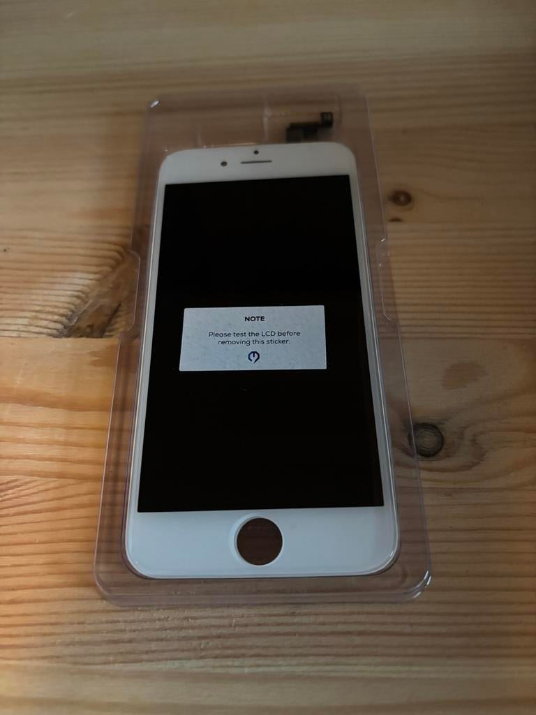 iPhone 6S LCD scherm wit en 2x oplaadconnector flexkabel, Ophalen of Verzenden, Refurbished, Overige typen, Apple iPhone