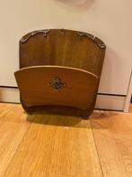 Vintage houten tijdschriftenhouder, posthouder, Ophalen of Verzenden