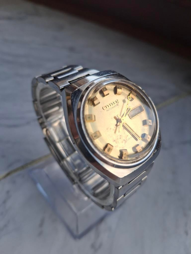Vintage Citizen Automatic 21 Jewels Day-Date – Japan, Verzenden, Citizen