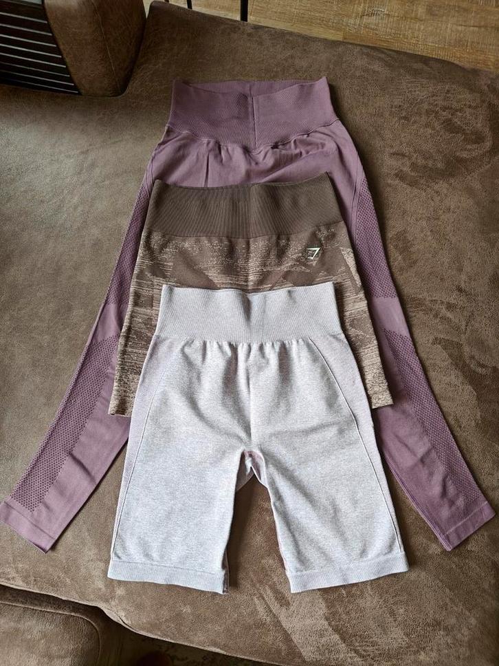 Gymshark MyProtein sportleggings pakket, Kleding | Dames, Sportkleding, Zo goed als nieuw, Fitness of Aerobics, Maat 38/40 (M)