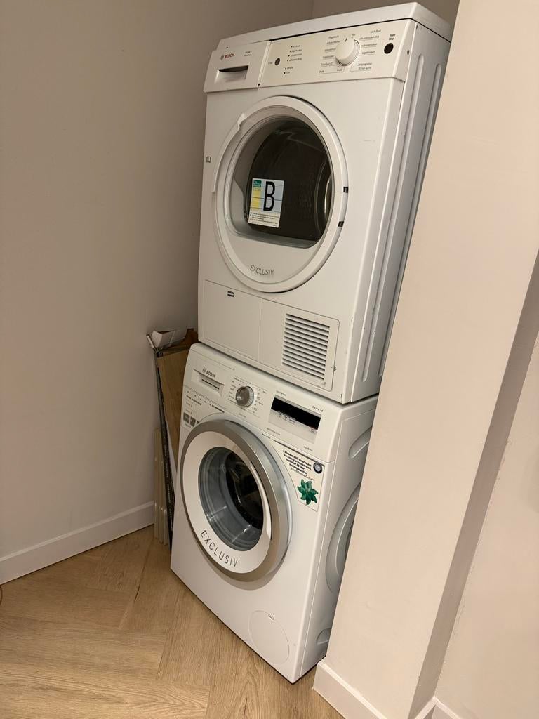 Bosch was-droogcombinatie Exclusiv in zeer goede staat, 6 tot 8 kg, Ophalen of Verzenden, Gebruikt, 95 cm of meer