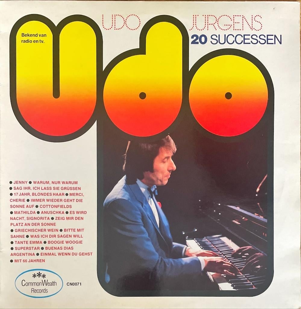 Udo Jurgens - 20 successen - Vinyl, Gebruikt, Overige soorten, Ophalen of Verzenden, 1970 - 1979