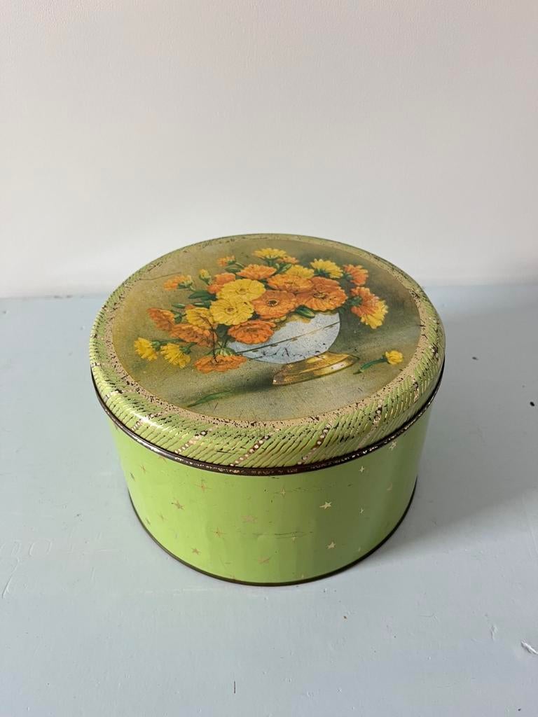 Engels koekjestrommel - blik, Ophalen of Verzenden, Gebruikt, Koek(jes), Overige merken