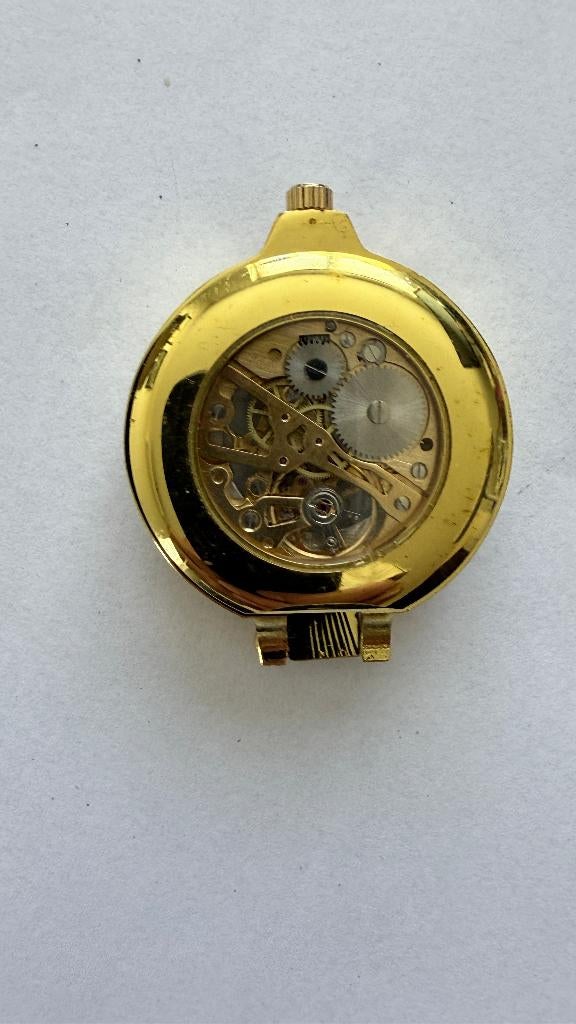 merkloos skeleton zakhorloge, Sieraden, Tassen en Uiterlijk, Horloges | Antiek, Overige merken, Zakhorloge, Verzenden, 1900 tot 1930