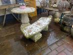 Picknick set beton tafel en bankje v 50 euro, Overige materialen, Gebruikt, Bank, Ophalen