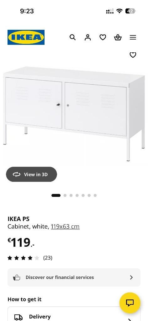 ikea ps cabinet, Ophalen, Zo goed als nieuw