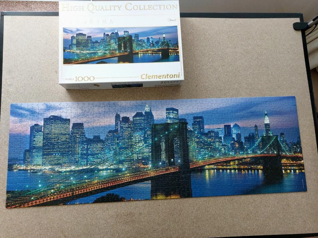 Brooklyn bridge New York, Ophalen of Verzenden, 500 t/m 1500 stukjes, Zo goed als nieuw, Legpuzzel