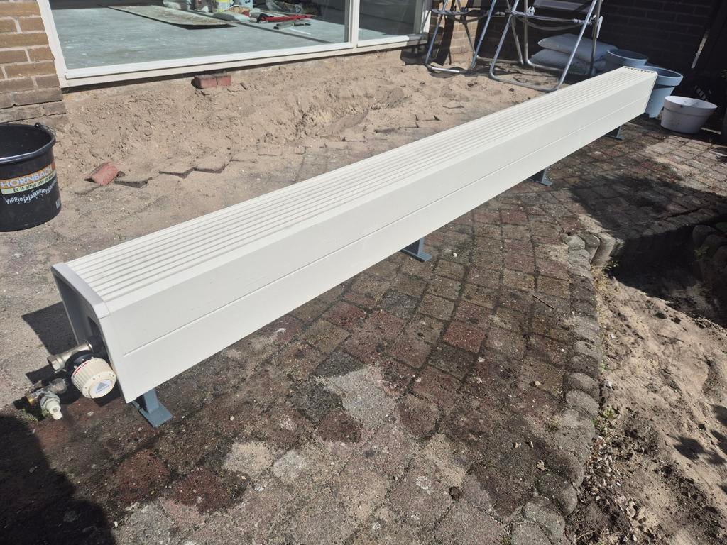 Lange radiator 295x35 cm, 30 tot 80 cm, Gebruikt, Radiator, 150 cm of meer